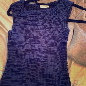 VINTAGE SAPPHIRE RUFFLE TOP